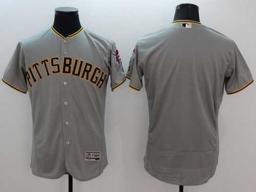 Custom Fan-Made Grey Pittsburgh Pirates Baseball Jersey Pittsburgh Pirates Grey Baseball Jersey