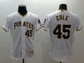 Custom Fan-Made Gerrit Cole Pittsburgh Pirates #45 White Baseball Jersey