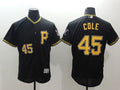 Custom Fan-Made Gerrit Cole Pittsburgh Pirates #45 Black Baseball Jersey