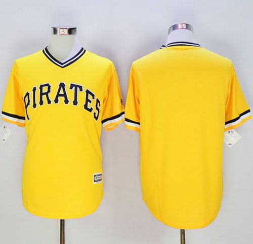 Custom Fan-Made Gold Pittsburgh Pirates Baseball Jersey Pittsburgh Pirates Gold Baseball Jersey