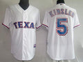 Custom Fan-Made Ian Kinsler Texas Rangers #5 White Baseball Jersey