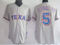 Custom Fan-Made Ian Kinsler Texas Rangers #5 Grey Baseball Jersey