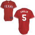 Custom Fan-Made Ian Kinsler Texas Rangers #5 Red Baseball Jersey