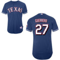 Custom Fan-Made Vladimir Guerrero Texas Rangers #27 Blue Baseball Jersey
