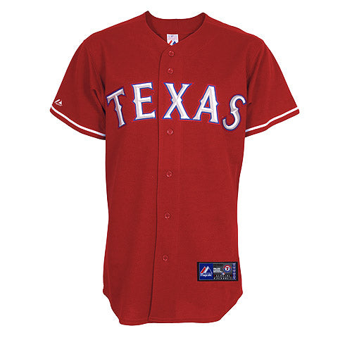 Custom Fan-Made Elvis Andrus Texas Rangers #1 Red Baseball Jersey