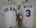 Custom Fan-Made Russell Wilson Texas Rangers #3 White Baseball Jersey