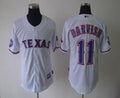 Custom Fan-Made Yu Darvish Texas Rangers #11 White Baseball Jersey