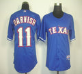 Custom Fan-Made Yu Darvish Texas Rangers #11 Blue Baseball Jersey