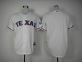Custom Fan-Made White Texas Rangers Baseball Jersey Texas Rangers White Baseball Jersey