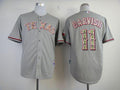 Custom Fan-Made Yu Darvish Texas Rangers #11 Grey USMC Baseball Jersey