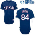 Custom Fan-Made Prince Fielder Texas Rangers #84 Blue Baseball Jersey