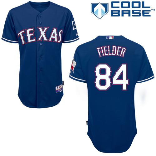 Custom Fan-Made Prince Fielder Texas Rangers #84 Blue Baseball Jersey