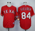 Custom Fan-Made Prince Fielder Texas Rangers #84 Red Baseball Jersey