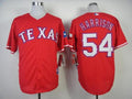 Custom Fan-Made Matt Harrison Texas Rangers #54 Red Baseball Jersey