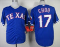 Custom Fan-Made Shin Soo Choo Texas Rangers #17 Blue Baseball Jersey