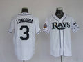 Custom Fan-Made Evan Longoria Tampa Bay Rays #3 White Baseball Jersey