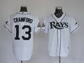 Custom Fan-Made Carl Crawford Tampa Bay Rays #13 White Baseball Jersey