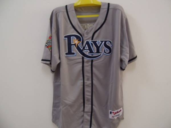Custom Fan-Made Scott Kazmir Tampa Bay Rays #19 Grey Baseball Jersey