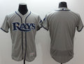 Custom Fan-Made Grey Tampa Bay Rays Baseball Jersey Tampa Bay Rays Grey Baseball Jersey