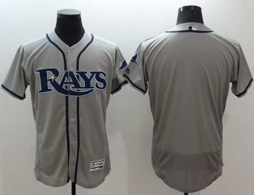 Custom Fan-Made Grey Tampa Bay Rays Baseball Jersey Tampa Bay Rays Grey Baseball Jersey