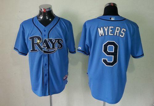 Custom Fan-Made Wil Myers Tampa Bay Rays #9 Blue Baseball Jersey