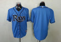 Custom Fan-Made Light Blue Tampa Bay Rays Baseball Jersey Tampa Bay Rays Blue Baseball Jersey