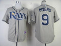 Custom Fan-Made Wil Myers Tampa Bay Rays #9 Grey Baseball Jersey