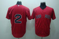 Custom Fan-Made Jacoby Ellsbury Boston Red Sox #2 Red Baseball Jersey