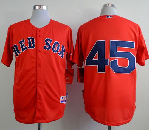 Custom Fan-Made Pedro Martinez Boston Red Sox #45 Red Baseball Jersey