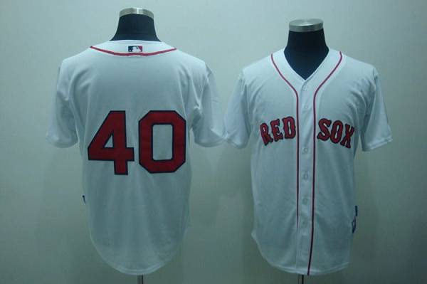 Custom Fan-Made John Lackey Boston Red Sox #40 Red Baseball Jersey
