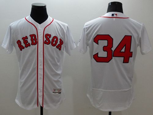 Custom Fan-Made David Ortiz Boston Red Sox #34 Red Baseball Jersey