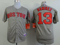 Custom Fan-Made Hanley Ramirez Boston Red Sox #13 Grey Baseball Jersey