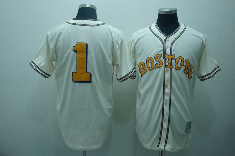Custom Fan-Made Bobby Doerr Boston Red Sox #1 Red Throwback Baseball Jersey