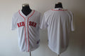 Custom Fan-Made White Boston Red Sox Baseball Jersey Boston Red Sox Red Baseball Jersey
