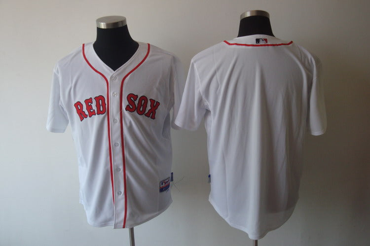Custom Fan-Made White Boston Red Sox Baseball Jersey Boston Red Sox Red Baseball Jersey