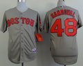 Custom Fan-Made Pablo Sandoval Boston Red Sox #48 Grey Baseball Jersey