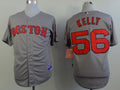 Custom Fan-Made Joe Kelly Boston Red Sox #56 Grey Baseball Jersey