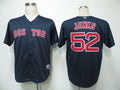 Custom Fan-Made Bobby Jenks Dark Boston Red Sox #52 Red Baseball Jersey