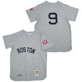 Custom Fan-Made Ted Williams Boston Red Sox #9 Grey 1939 Throwback Baseball Jersey