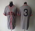 Custom Fan-Made Jimmie Foxx Boston Red Sox #3 Grey 1936 Throwback Baseball Jersey