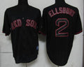 Custom Fan-Made Jacoby Ellsbury Boston Red Sox #2 Red Baseball Jersey