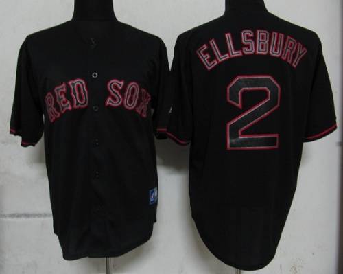 Custom Fan-Made Jacoby Ellsbury Boston Red Sox #2 Red Baseball Jersey