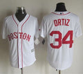 Custom Fan-Made David Ortiz Boston Red Sox #34 Red Baseball Jersey
