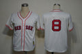 Custom Fan-Made Carl Yastrzemski Boston Red Sox #8 Red 1967 Throwback Baseball Jersey