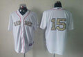 Custom Fan-Made Dustin Pedroia Boston Red Sox #15 Red USMC Baseball Jersey