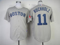 Custom Fan-Made Clay Buchholz Boston Red Sox #11 Grey Baseball Jersey
