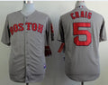 Custom Fan-Made Allen Craig Boston Red Sox #5 Grey Baseball Jersey