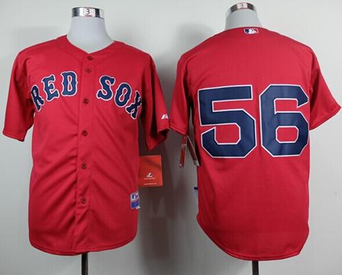 Custom Fan-Made Joe Kelly Boston Red Sox #56 Red Baseball Jersey