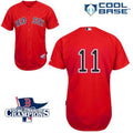 Custom Fan-Made Clay Buchholz Boston Red Sox #11 Red 2013 Baseball Jersey