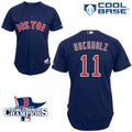 Custom Fan-Made Clay Buchholz Dark Boston Red Sox #11 Red 2013 Baseball Jersey